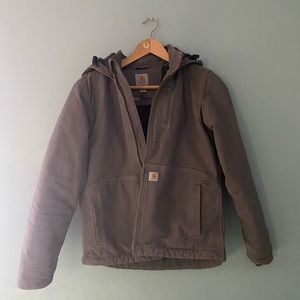 CARHARTT FULL SWING® LOOSE FIT WASHED DUCK SHERPA-LINED JACKET 🧥